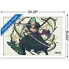 Trends International One Piece: Fishman Island - Roronoa Zoro Three Swords Framed Wall Poster Prints - 3 of 4