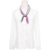 INSPIRE CHIC Women's Pleated Gradient Contrast Color Long Stretchy Satin Neck Scarves 1Pc - 2 of 4