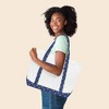 Dalix 23" Premium 24 oz. Cotton Canvas Shopping Tote Bag - 3 of 4