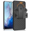 Nakedcellphone Case with Stand and Belt Clip Holster for Samsung Galaxy S20 - Black - 3 of 4