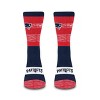 NFL New England Patriots Youth Mixer Crew Socks: Cushioned Heel & Toe, Team Logo - 2 of 3