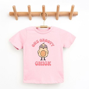 The Juniper Shop One Groovy Chick Toddler Short Sleeve Tee - 1 of 2