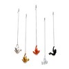 HomeRoots Set of Five Black Gold Orange Silver And White Resin Climbing Man Hanging Dimensional Sculpture - 3 of 3