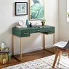 Carabelle Writing Desk w/ Drawers - HO9805 - Green - SEI - 2 of 4