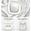 SURITCH Protective Case for Samsung Galaxy Buds FE(2023)/Buds 2 Pro(2022)/Buds 2(2021)/Buds Pro(2021)Buds Live(2020), Shockproof Earbuds Cover, White - 3 of 3