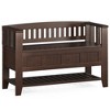 TiramisuBest Gold Bedroom Bench - Champagne Solid Wood & MDF Entryway, 54x18x19 Inches - 2 of 4