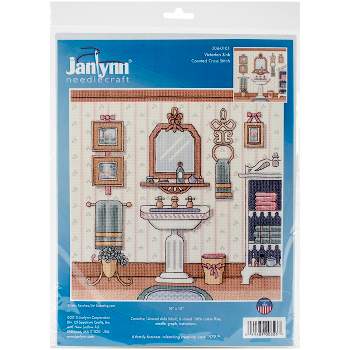 Janlynn Mini Counted Cross Stitch Kit 2.5 Round-Home Is Where The Cat Is  (18 Count), 1 count - Baker's