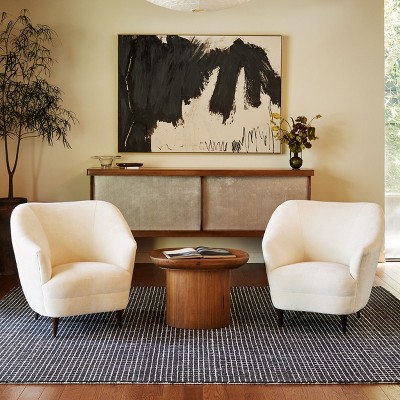 Hand-Tufted Charcoal Wool Rectangular Area Rug, 6' x 9'