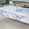KIGFTSOD Modern Two-Tier Coffee Table - An Elegant Combination of Clear Glass Top, Side Table, Display Stand - 4 of 4