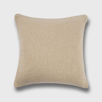 Evergrace 20"x20" Chunky Sweater Knit Square Throw Pillow