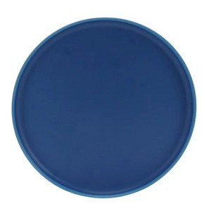 LunaLulinlk Bamboo Melamine Dinner Plate, Blue - 1 of 4