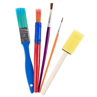 Kids Paintbrush Set With Apron Child’s Paint Brush Set Brushes Sponge UK Stock 