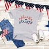 The Juniper Shop Patriotic Stars And Stripes Cursive Toddler Short Sleeve Tee - 2 of 2