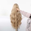 Jessie's Wig 26 Inch Long Wavy Wig Synthetic Hair 13x3.5 Lace Ombre Golden Blonde With Grey Roots 1 Pc/Pack - 4 of 4