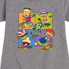 Girls' - Rocket Power - Skate Life Graphic Short Sleeve Fleece Dress - 2 of 4