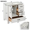 ChicFurnit 30 Inch Bathroom Vanity with Sink Freestanding Bathroom Storage Cabinet with Soft Door and Drawers for Bathroom, 30"*18.5"*34" - 3 of 4