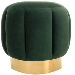 Maxine Channel Tufted Otttoman - SFV4707 - Safavieh Couture - 1 of 4