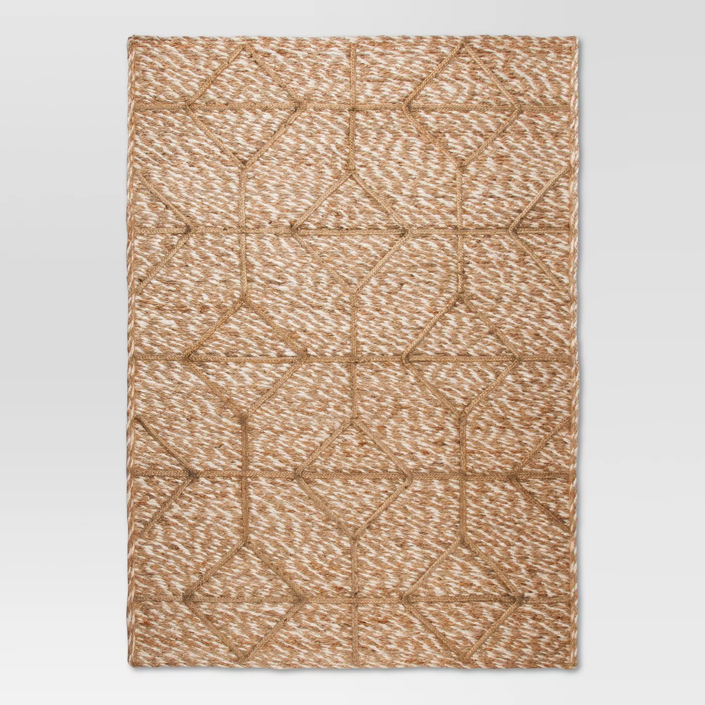 5'x7' Jute Braided Flatweave Area Rug - Tan - Threshold™ - image 1 of 4