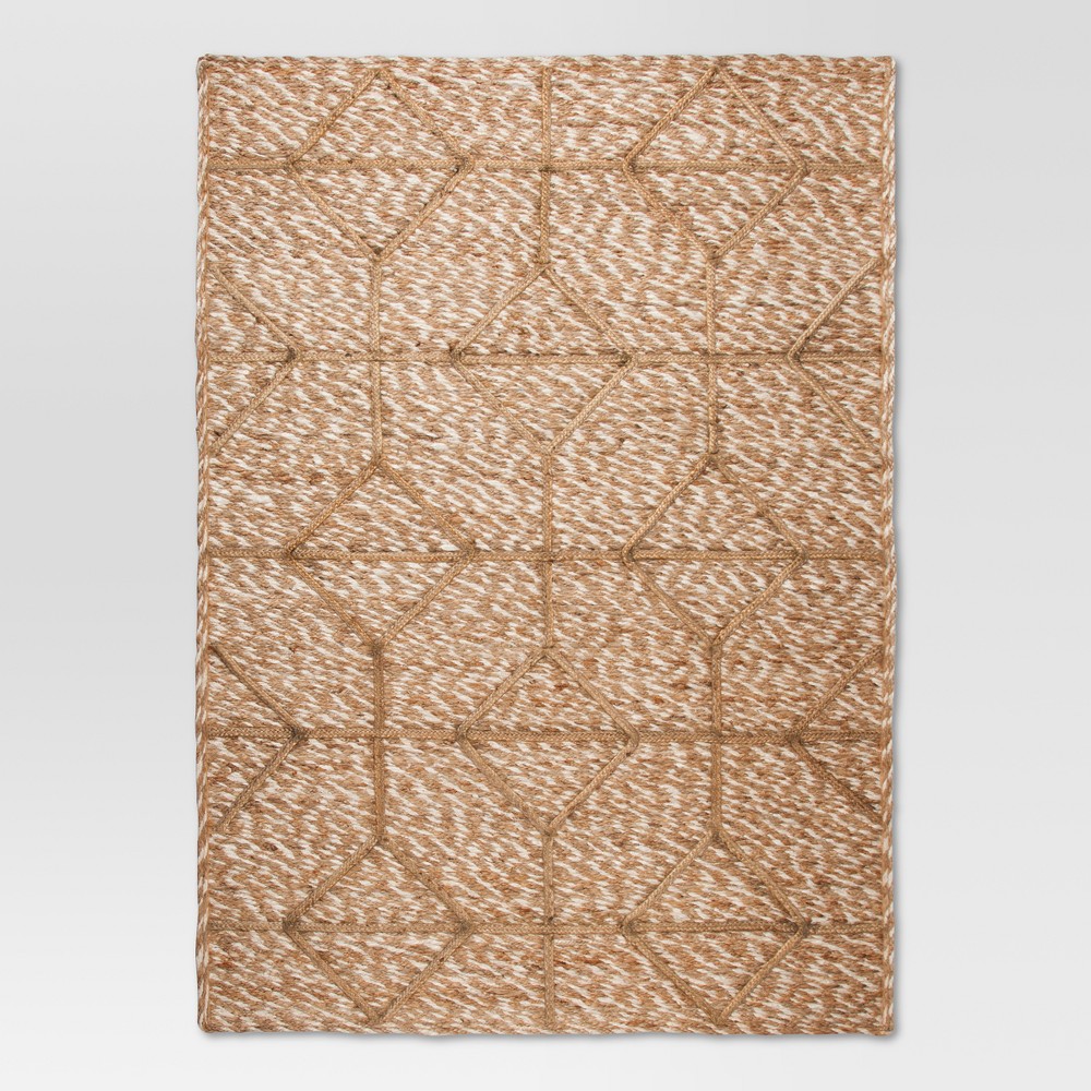 5'x7' Jute Braided Flatweave Area Rug - Tan - Threshold was $179.99 now $89.99 (50.0% off)