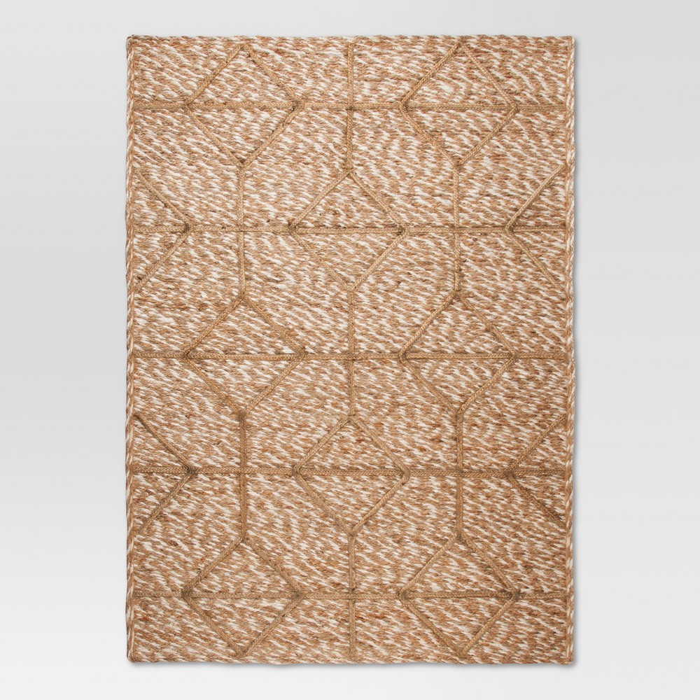 5'x7' Jute Braided Flatweave Area Rug - Tan - Threshold was $179.99 now $89.99 (50.0% off)