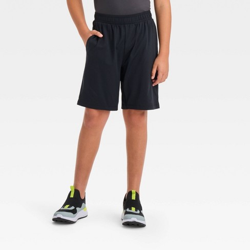 Boys' Soft Gym Shorts - All In Motion™ Heathered Black XS