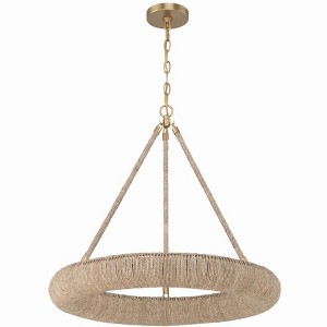 Crystorama Lighting Oakley 6 - Light Chandelier in  Soft Gold - 1 of 3