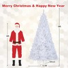 Costway 5/6/7/8 FT Artificial Christmas Tree Unlit Christmas Tree with 350/650/950/1138 Branch Tips Foldable Metal Stand - 4 of 4