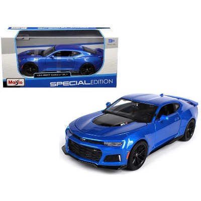 2017 Chevrolet Camaro ZL1 Blue Metallic 1/24 Diecast Model Car by Maisto