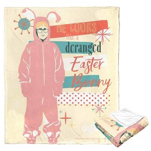 Warner Bros. A Christmas Story Derranged Easter Bunny Silk Touch Throw Blanket 50x60 Inches - 1 of 4