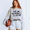 Simply Sage Market Women's Graphic Sweatshirt Talk Football To Me Ball - 2 of 4