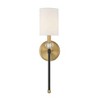 Savoy House Tivoli 1 - Light Wall Light in  Matte Black/Warm Brass - 2 of 4