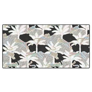 evamatise Leopards and Palms Rainbow Desk Mat - Deny Designs - 1 of 4