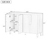 4-Door Sideboard with Adjustable Shelves, Buffet Storage Cabinet, Console Table for Dining Room, Entryway, Kitchen-Maison Boucle - 4 of 4