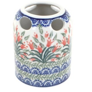 Blue Rose Polish Pottery 575 Ceramika Artystyczna Toothbrush Holder - 1 of 1