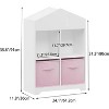 Kids Bookcase, Toddler Bookshelf, 2-Tier Storage Display Organizer, for Boys Girls Bedroom, Playroom, House, Collapsible Fabric Drawers - 3 of 4