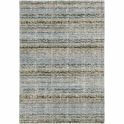 Oriental Weavers Atlas 747B0 Blue/ Green Indoor Area Rug - 1'10" x 3'2"