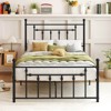 Infans Queen Size Metal Bed Frame w/ Headboard Under-bed Storage Mattress Foundation - 4 of 4