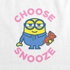 Women's Minionschoose Snooze Sleeveless Crop Top Tank - 2 of 4