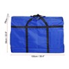 Unique Bargains Foldable Storage Totes with Zipper for Bedding Clothes 1 Pcs Blue - 2 of 4