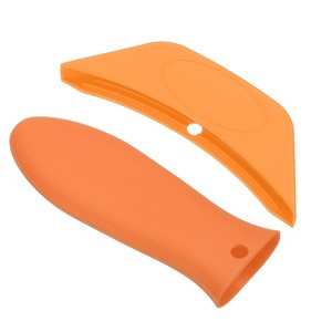 Unique Bargains Silicone Hot Assist Frying Cookware Pan Pot Handle Holders 2 Pcs - 1 of 4