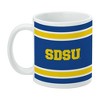 South Dakota State University Stripes Ceramic Coffee Mug Novelty Gift Mugs for Coffee Tea and Hot Drinks 11oz White - 3 of 4