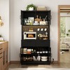 Besiost 71" Tall Farmhouse Kitchen Storage Cabinet with Door and Drawers, Freestanding Buffet Table with Shelves - 2 of 4