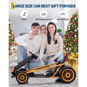 Kids Ride On Go Kart Toy,14.3" XL Seat,Full Metal FrameMax Load 155Lbs Racing for Kids 8-12 Years - 1 of 4