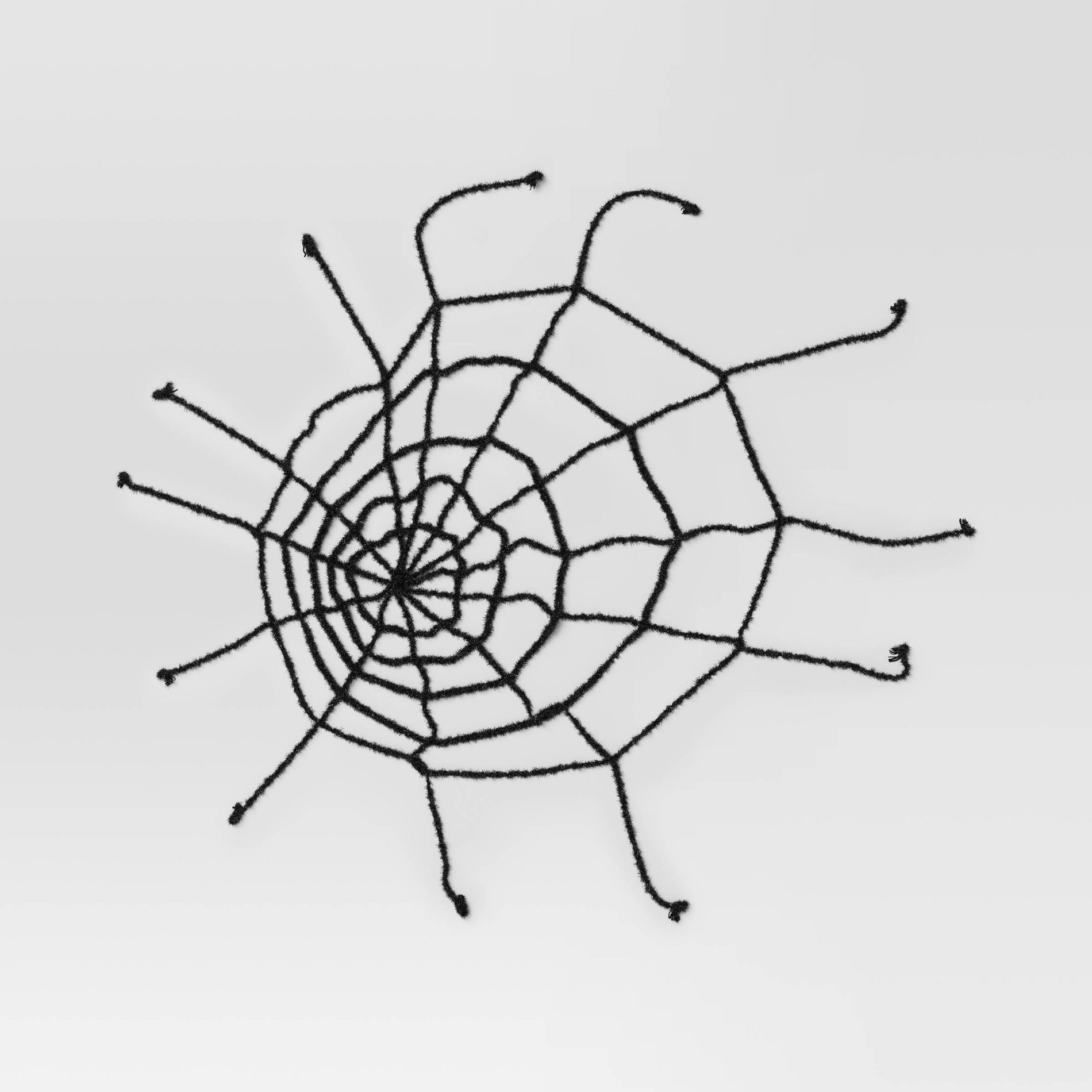 10' Giant Spiderweb Black Halloween Decorative Prop - Hyde and EEK! Boutique™: Indoor/Outdoor Polyester Decor