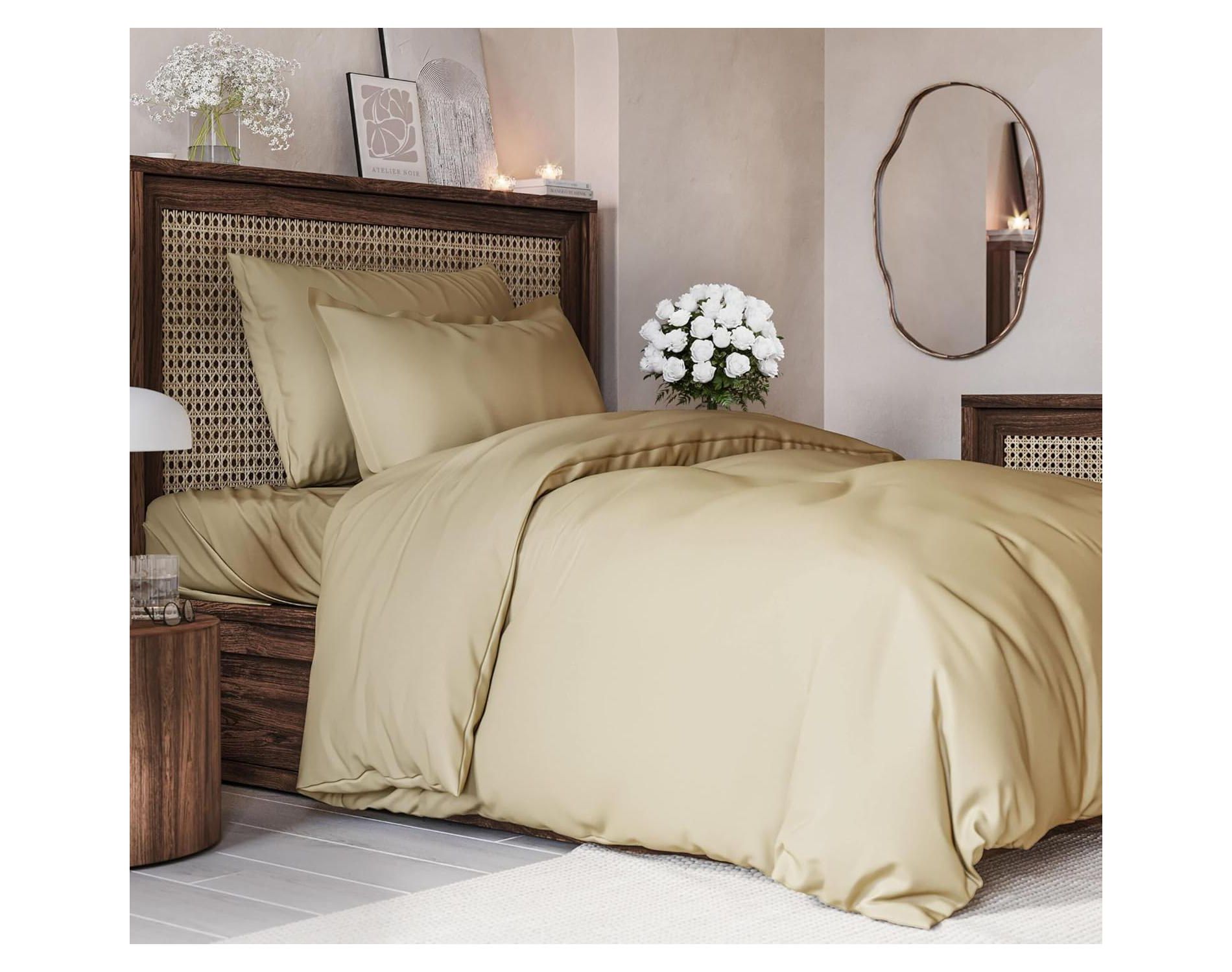 Luxury Soft Premium Duvet Cover Set - Zipper Closure & Matching Pillow Shams - CGK Linens