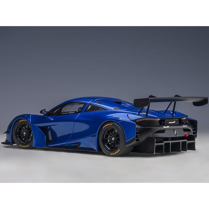McLaren 720S GT3 Azure Blue Metallic 1/18 Model Car by Autoart, 3 of 5