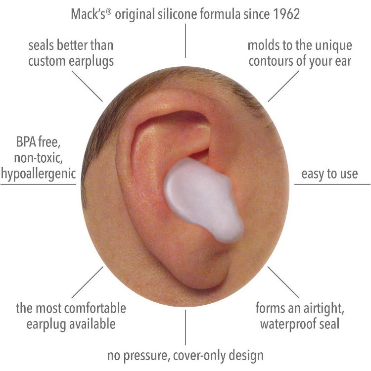 Mack's Pillow Soft Silicone Putty Earplugs 6 Pair, 2 of 6