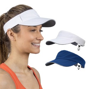 TrailHeads Women’s Sun Visor Hat - Summer Visors for Running, Tennis, Golf, Softball, Workouts - 1 of 4