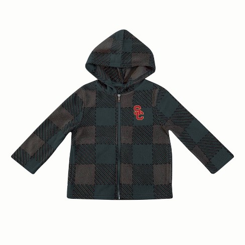 NCAA USC Trojans Toddler Boys' Buff Checkered Zip-Up Jacket - image 1 of 3