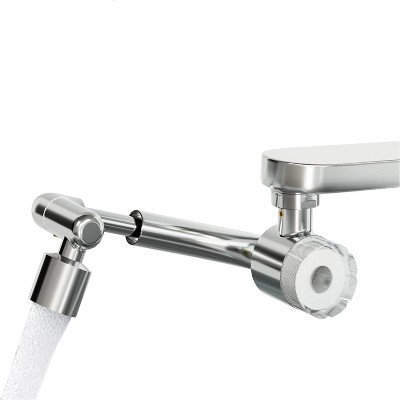 Attop Splash-proof faucet extender, 1080° rotating three-mode aerator with filter, suitable for kitchen/bathroom/children's room + extension adapter